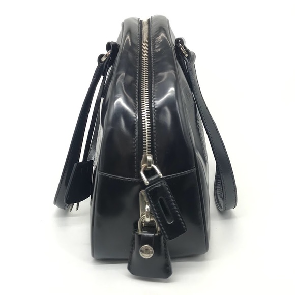 Prada BLACK Shoulder Bag SPAZZOLATO Logo - Picture 4 of 13
